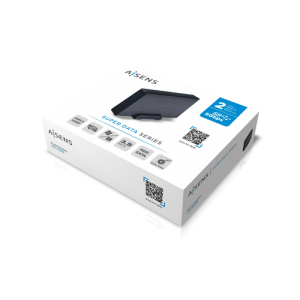 AISENS Caja externa 3,5" ASE-3530B SATA a USB 3.0/USB 3.1 Gen1, Negra