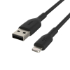 Belkin CAA001BT0MBK cable de conector Lightning 0,15 m Negro Belkin CAA001BT0MBK cable de conector Lightning 0