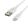 Belkin BOOST CHARGE - Cable Lightning - Lightning macho a USB macho - 15 cm - blanco - para Apple 10.5-inch iPad Pro, 12.9-inch iPad Pro (2nd generation), iPhone 11, 11 Pro, 11 Pro Max, 8, XR, XS, XS Max Belkin CAA001BT0MWH cable de conector Lightning 0