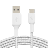 Belkin BOOST CHARGE - Cable USB - 24 pin USB-C (M) a USB (M) - 2 m - blanco Belkin BoostCharge cable USB 2 m USB A USB C Blanco