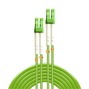 Alternative view of Lindy 46311 cable de fibra optica 2 m LC OM5 Verde