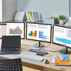 Tripp Lite U442-DOCK7D-B Estación de Conexión USB C, Pantalla Triple - 4K HDMI y DP, VGA, USB 3.2 Gen 1, Hub USB A y USB C, GbE, Carga PD de 100W, Negro Tripp Lite U442-DOCK7D-B Estación de Conexión USB C, Pantalla Triple - 4K HDMI y DP, VGA, USB 3.2 Gen 1, Hub USB A y USB C, GbE, Carga PD de 100W, Negro