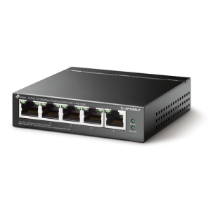 Alternative view of TP-Link TL-SF1005LP switch No administrado Fast Ethernet (10/100) Energía sobre Ethernet (PoE) Negro