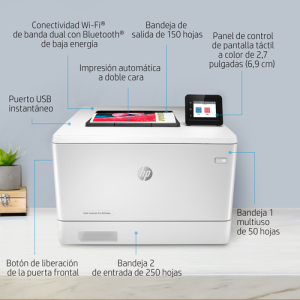 HP Color LaserJet Pro Impresora LaserJet Pro a color M454dn, Estampado, Impresión a dos caras HP Color LaserJet Pro Impresora LaserJet Pro a color M454dn, Estampado, Impresión a dos caras