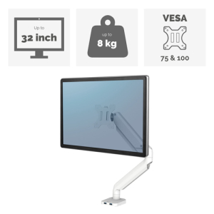 Fellowes 8056401 81,3 cm (32") Blanco Escritorio