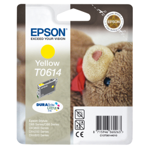 Alternative view of Epson Teddybear Cartucho T0614 amarillo