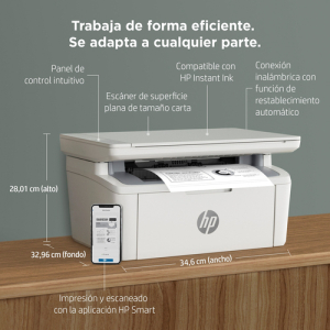 HP LaserJet Impresora multifunción M140w, Blanco y negro, Impresora para Oficina pequeña, Impresión, copia, escáner, Escanear a correo electrónico; Escanear a PDF; Tamaño compacto HP LaserJet Impresora multifunción M140w, Blanco y negro, Impresora para Oficina pequeña, Impresión, copia, escáner, Escanear a correo electrónico; Escanear a PDF; Tamaño compacto