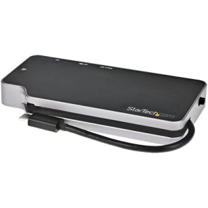 StarTech.com Adaptador Multipuertos USB C - Docking Station USB 3.1 Tipo C a Vídeo HDMI de 4K o VGA - PD Pass-through de 100W - Hub Ladrón USB de 2 Puertos - 10Gbps - Lector MicroSD - GbE StarTech.com Adaptador Multipuertos USB C - Docking Station USB 3.1 Tipo C a Vídeo HDMI de 4K o VGA - PD Pass-through de 100W - Hub Ladrón USB de 2 Puertos - 10Gbps - Lector MicroSD - GbE