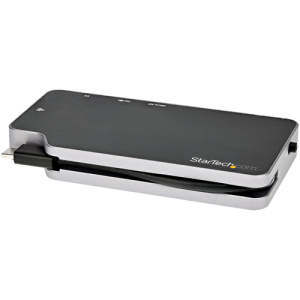 StarTech.com Adaptador Multipuertos USB C - Docking Station USB 3.1 Tipo C a Vídeo HDMI de 4K o VGA - PD Pass-through de 100W - Hub Ladrón USB de 2 Puertos - 10Gbps - Lector MicroSD - GbE StarTech.com Adaptador Multipuertos USB C - Docking Station USB 3.1 Tipo C a Vídeo HDMI de 4K o VGA - PD Pass-through de 100W - Hub Ladrón USB de 2 Puertos - 10Gbps - Lector MicroSD - GbE