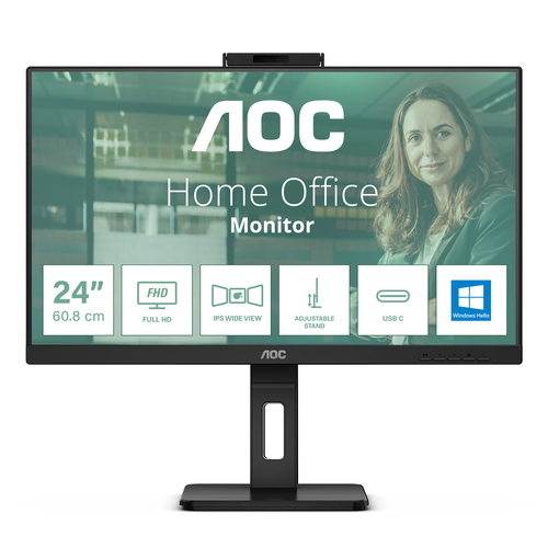 AOC 24P3CW pantalla para PC 60,5 cm (23.8") 1920 x 1080 Pixeles Full HD LED Negro AOC 24P3CW pantalla para PC 60