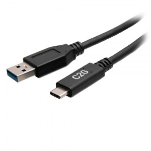 C2G Cable USB-A macho a USB-C® macho de 152 mm (6 in) - USB 3.2 Gen 1 (5 Gbps)