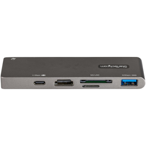 StarTech.com Adaptador Multipuertos USB C para MacBook Pro/Air - Docking Station USB Tipo C a HDMI 4K - con PD de 100W Pass-through - Lector de Tarjetas SD MicroSD - Hub Ladrón USB 3.0 de 2 Puertos StarTech.com Adaptador Multipuertos USB C para MacBook Pro/Air - Docking Station USB Tipo C a HDMI 4K - con PD de 100W Pass-through - Lector de Tarjetas SD MicroSD - Hub Ladrón USB 3.0 de 2 Puertos