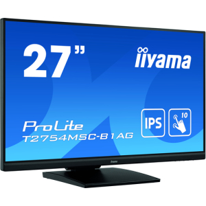 iiyama ProLite T2754MSC-B1AG pantalla para PC 68,6 cm (27") 1920 x 1080 Pixeles Full HD LED Pantalla táctil Multi-usuario Negro 6 cm (27