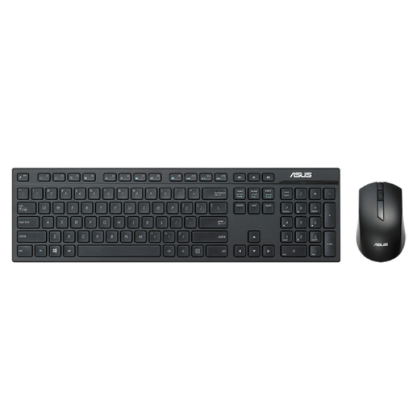 ASUS W2500 teclado Ratón incluido RF inalámbrico QWERTY Negro