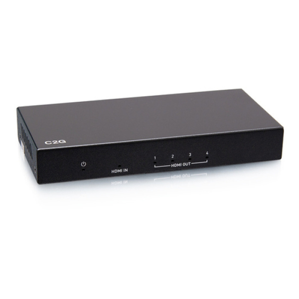 C2G Divisor de amplificador de distribución HDMI® con 4 puertos - 4K 60 Hz
