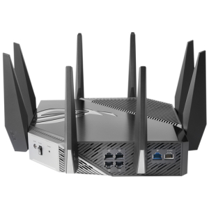 ASUS GT-AXE11000 router inalámbrico Gigabit Ethernet Tribanda (2.4 GHz / 5 GHz / 6 GHz) Negro ASUS GT-AXE11000 router inalámbrico Gigabit Ethernet Tribanda (2.4 GHz / 5 GHz / 6 GHz) Negro