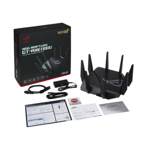 ASUS GT-AXE11000 router inalámbrico Gigabit Ethernet Tribanda (2.4 GHz / 5 GHz / 6 GHz) Negro ASUS GT-AXE11000 router inalámbrico Gigabit Ethernet Tribanda (2.4 GHz / 5 GHz / 6 GHz) Negro