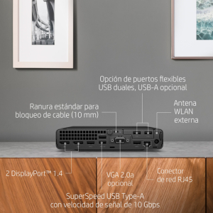 HP EliteDesk 800 G6 i5-10500 mini PC Intel® Core™ i5 8 GB DDR4-SDRAM 256 GB SSD Windows 11 Pro Negro