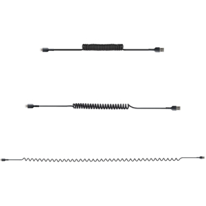 StarTech.com Cable de 1m USB a Lightning con Certificación MFi, Cable Rizado de Carga para iPhone, Negro, con Recubrimiento de TPE, Núcleo de Fibra de Aramida, Cable Lightning Rizado con Recubrimiento de TPE