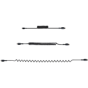 StarTech.com Cable de 50cm USB-C a Lightning MFi, Cable USB Tipo C Rizado de Carga Negro para iPhone, con Recubrimiento de TPE, Núcleo de Fibra de Aramida, Cable Lightning Rizado Núcleo de Fibra de Aramida