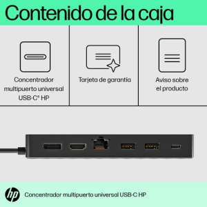 HP 50H98AA USB 3.2 Gen 1 (3.1 Gen 1) Type-C Negro HP 50H98AA USB 3.2 Gen 1 (3.1 Gen 1) Type-C Negro