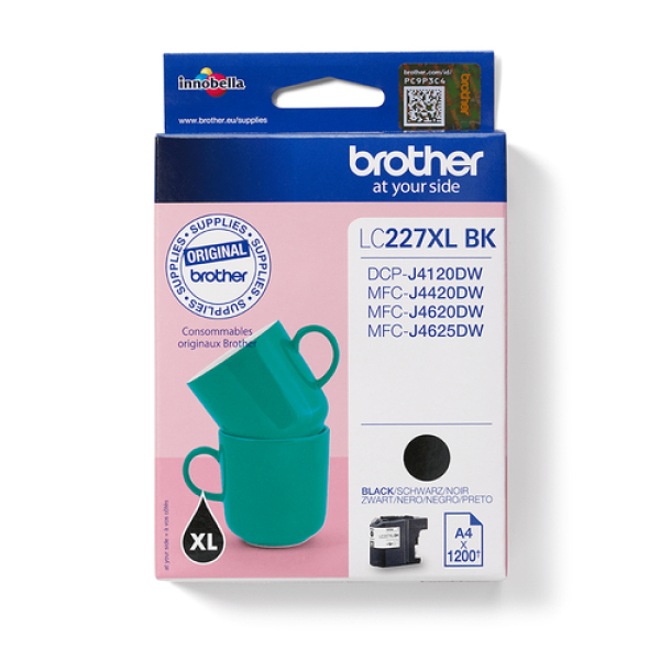 Brother LC227XLBK cartucho de tinta 1 pieza(s) Original Negro