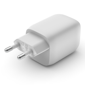 Belkin BOOST CHARGE PRO GaN - Adaptador de corriente - tecnología PPS y GaN - 65 vatios - Fast Charge, PD 3.0 - 2 conectores de salida (2 USB-C) - blanco Belkin BOOST CHARGE PRO GaN - Adaptador de corriente - tecnología PPS y GaN - 65 vatios - Fast Charge, PD 3.0 - 2 conectores de salida (2 USB-C) - blanco