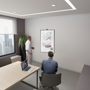 AISENS Soporte ECO en Formato Vertical / Horizontal para Monitor/TV 50Kg de 37-80, Negro