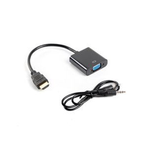 ADAPTADOR LANBERG HDMI MACHO/VGA HEMBRA+MINIJACK 3.5MM HEMBRA 20CM