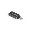 ADAPTADOR USB LANBERG USB-C M 3.1 A USB-A H OTG NEGRO