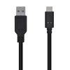 AISENS Cable USB 3.1 Gen 2 10 Gbps 3 A, Tipo C/M-A/M, Negro, 0.5m AISENS Cable USB 3.1 Gen 2 10 Gbps 3 A