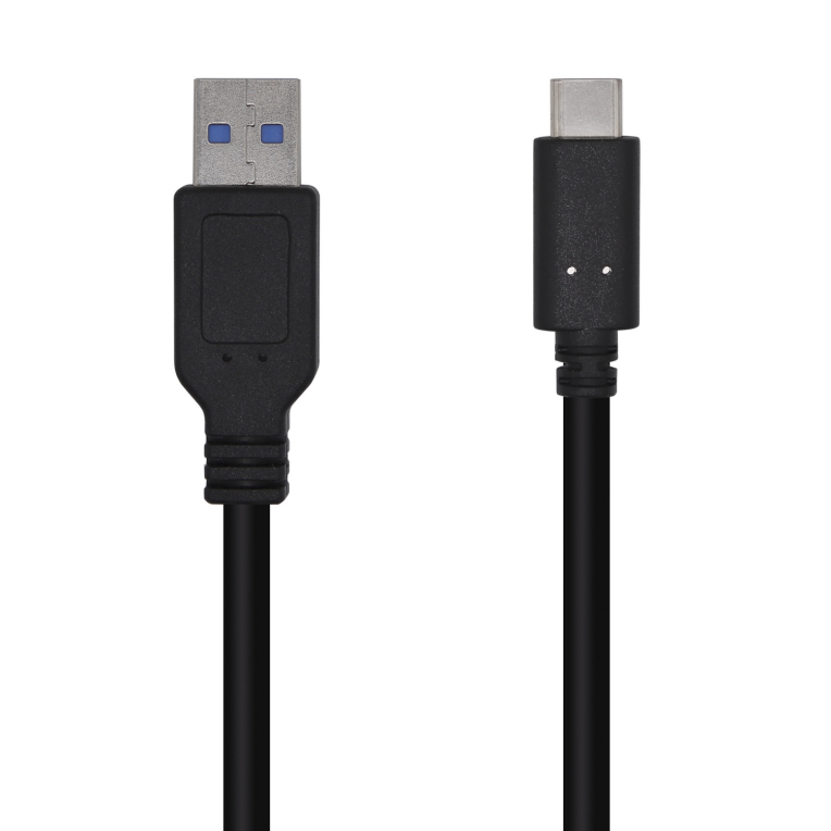 AISENS Cable USB 3.1 Gen 2 10 Gbps 3 A, Tipo C/M-A/M, Negro, 1.5m AISENS Cable USB 3.1 Gen 2 10 Gbps 3 A