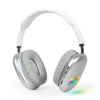 AURICULARES GEMBIRD BHP-LED-02-W BLANCO MICROFONO BT AURICULARES GEMBIRD ESTERO BLUETOOTH CON EFECTO DE LUZ LED BLANCO