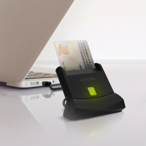 AISENS Lector de Tarjeta Inteligente DNI, Negro AISENS Lector de Tarjeta Inteligente DNI, Negro