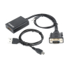 CABLE ADAPTADOR GEMBIRD VGA MACHO A HDMI HEMBRA 0,15M CON AUDIO 3,5MM CABLE ADAPTADOR GEMBIRD VGA MACHO A HDMI HEMBRA 0