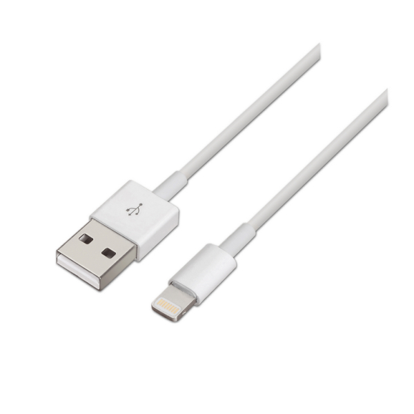 AISENS A102-0035 cable de conector Lightning 1 m Blanco