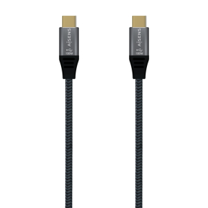 AISENS Cable USB 3.2 Gen2x2 Aluminio 20Gbps 8K@30Hz 5A 100W E-Mark