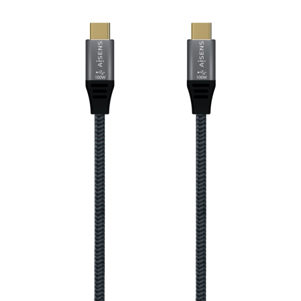 AISENS Cable USB 3.2 Gen2x2 Aluminio 20Gbps 8K@30Hz 5A 100W E-Mark