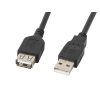 CABLE ALARGADOR LANBERG USB 2.0 MACHO HEMBRA 5M NEGRO CABLE ALARGADOR LANBERG USB 2.0 MACHO HEMBRA 5M NEGRO