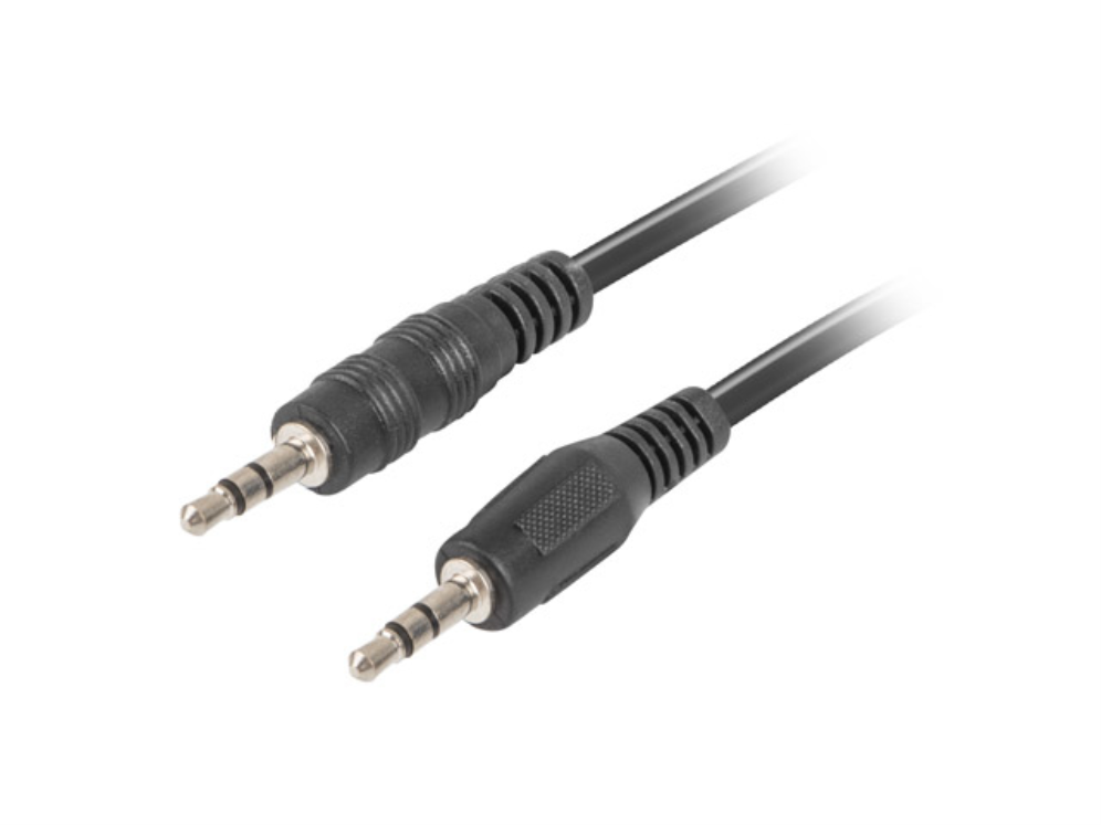 CABLE ESTEREO LANBERG JACK 3.5MM MACHO/JACK 3.5MM MACHO 1.2M NEGRO CABLE ESTEREO LANBERG JACK 3.5MM MACHO/JACK 3.5MM MACHO 1.2M NEGRO