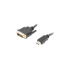 CABLE HDMI LANBERG MACHO DVI MACHO 24+1 1,8M DUAL LINK GOLD 4K CABLE HDMI LANBERG MACHO DVI MACHO 24+1 1