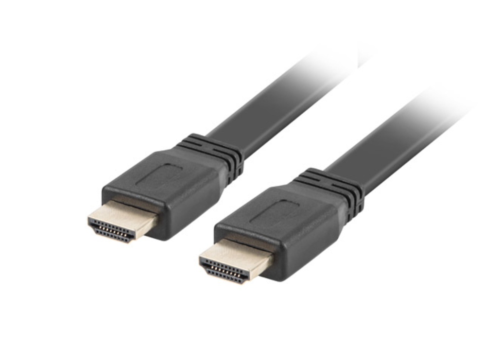 CABLE HDMI LANBERG MACHO/MACHO V2.0 4K PLANO 1.8M NEGRO CABLE HDMI LANBERG MACHO/MACHO V2.0 4K PLANO 1.8M NEGRO