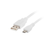 CABLE USB LANBERG 2.0 MACHO/MICRO USB MACHO 1M BLANCO CABLE USB LANBERG 2.0 MACHO/MICRO USB MACHO 1M BLANCO