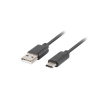 CABLE USB LANBERG 2.0 MACHO/USB C MACHO 0.5M NEGRO CABLE USB LANBERG 2.0 MACHO/USB C MACHO 0.5M NEGRO