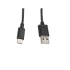 CABLE USB LANBERG 2.0 MACHO/USB C MACHO 1M NEGRO CABLE USB LANBERG 2.0 MACHO/USB C MACHO 1M NEGRO
