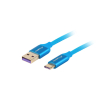 CABLE USB LANBERG 2.0 MACHO/USB C MACHO 5A 1M AZUL CABLE USB LANBERG 2.0 MACHO/USB C MACHO 5A 1M AZUL
