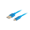CABLE USB LANBERG 2.0 MACHO/USB C MACHO QUICK CHARGE 3.0 1M AZUL CABLE USB LANBERG 2.0 MACHO/USB C MACHO QUICK CHARGE 3.0 1M AZUL