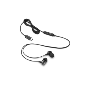Lenovo 4XD1J77351 auricular y casco Auriculares Alámbrico Dentro de oído Oficina/Centro de llamadas USB Tipo C Negro