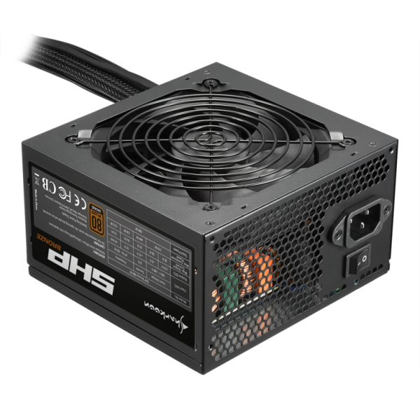 FUENTE ALIMENTACION SHARKOON SHP 600W 80+BRONZE ATX NEGRO