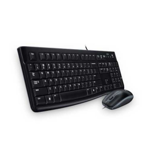 Logitech Desktop MK120 teclado Ratón incluido USB Ruso Negro
